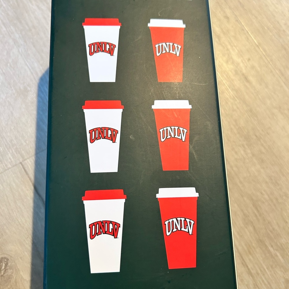 UNLV Starbucks Red Reusable Hot Cups - Set of 6 BRAND NEW!!